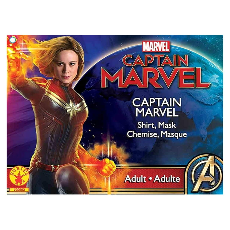 Captain Marvel Hero Top and Headpiece Adult Costume Captain Marvel Hero Top and Headpiece Adult Costume