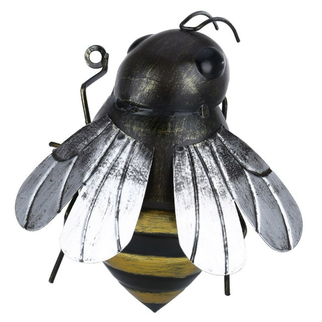 Tooarts-adornos De Abejas Para Jardín, Adorno Artístico De Pared De Animales De Hierro, Mini Insectos, Accesorios De Fotografía De Micropaisaje Para Jardín