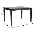 thumbnail image 4 of Emma + Oliver 47" Rectangle Wooden Dining Table for 4 in Black, 4 of 9