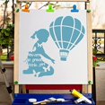 thumbnail image 5 of Large Hot Air Balloon Stencils 12x12 Inch Butterfly Stencil Reusable Template Decoration for Painting on Wood Wall Scrapbook Card Floor and Tile Drawing, 5 of 9