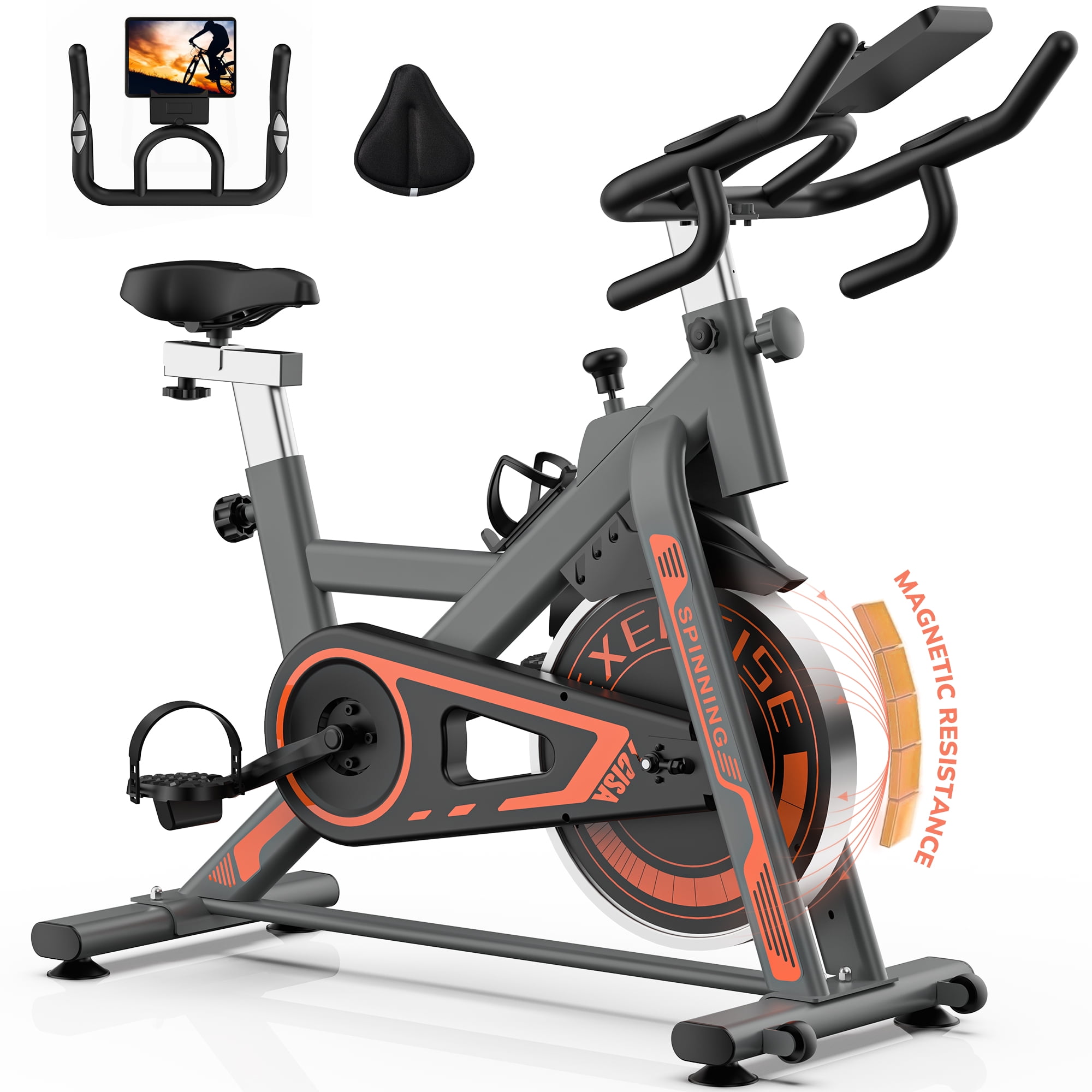 Marcy Club Revolution Cycle Indoor Gym Trainer Home Workout Cardio Exercise Bike XJ 3220 Walmart