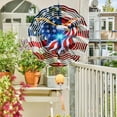 thumbnail image 4 of Fiudx Campanas de Viento Del Día de La Independencia, Decoración Giratoria Tridimensional, Hilandero de Jardín de Acero Inoxidable, Colores Vibrantes Que Realzan Los Espacios Al Aire Libre, Perfecto, 4 of 6