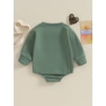 thumbnail image 4 of Bagilaanoe Newborn Baby Boy Oversized Romper Sweatshirt Long Sleeve Bodysuits Letter Print Pullover 3M 6M 12M 18M Infant Casual Tee Tops, 4 of 9