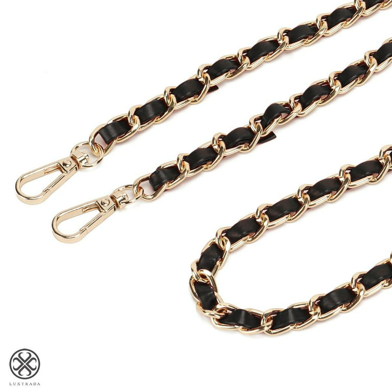1-5Meters 19MM 15MM Width Satin Gold Metal Chains For Purse Strap Bags  Shoulder Belt Handbag Crossbody Replacement Accessories
