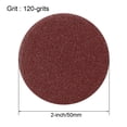 thumbnail image 2 of 2-inch Hook and Loop Sanding Discs, 120-Grits Abrasive Aluminum Oxide Flocking Sandpaper for Random Orbital Sander 10pcs, 2 of 5