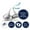 Navy Blue, variant on Darling Souvenir 190 Pieces Blue Baby Shower Favor Stickers - Chocolate Candy Label Wrappers for Newborn Party, Mini Seals & Decor