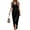 Black, variant on CIENVNSTG Womens V Neck Sleeveless Midi Dress Wedding Guest Dress Bodycon Ruched Cocktail Party Mother of The Bride Dress Brown XL
