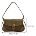 thumbnail image 2 of Bolso bandolera a la moda transporte para mujer gran capacidad cuadrado PU correa ajustable cierre cerrojo fiesta y vacaciones, 2 of 9