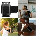 thumbnail image 3 of ROMANSENTIAL 1Pack Mobile Phone Holder Arm Neoprene Material with Headphones 6.72X3.93X0.16in, 3 of 8