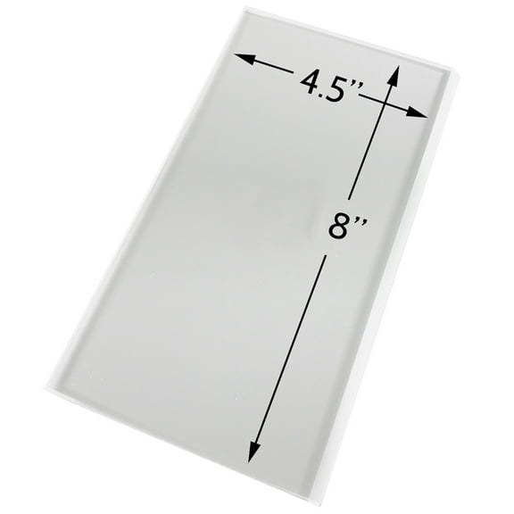 CakeSafe 8 Inch OG Acrylic Icing Scraper with Angled Edge