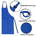 thumbnail image 3 of (Price/2 PCS) Opromo Colorful Cotton Canvas Kids Aprons with Pocket, Artist Apron & Chef Apron (S-XXL)-Blue-L, 3 of 7