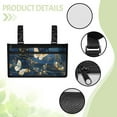 thumbnail image 5 of COEQINE Butterfly Wheelchair Armrest Side Hanging Storage Bag Wheelchair Side Organizer Storage Bag Armrest Pouch Wheelchair Carrier Bag & Case for Adults Wheel Chair Bag Side, 5 of 7