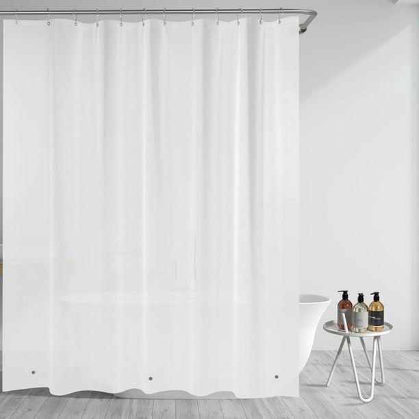 Cortina de ducha transparente Sincero 72 x 72 pulgadas de plástico impermeable con imanes y 12 ojales de metal inoxidables
