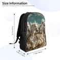 thumbnail image 4 of Haiem Roman Chariot Horse Race Backpack - Stylish and Durable 15-inch Laptop Backpack with Waterproof Oxford Fabric, 4 of 8