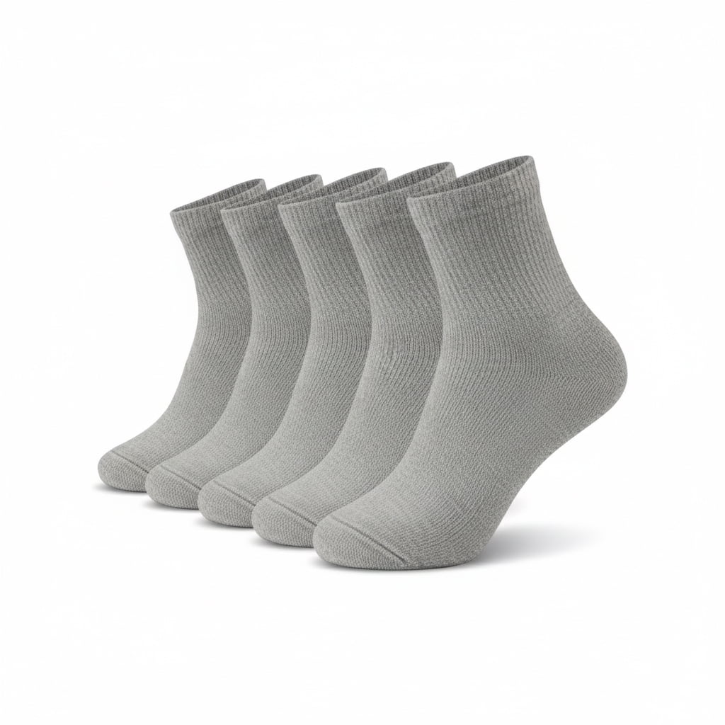 Comfello Circulatory Diabetic Ankle Socks for Men & Women – Non-Binding, Extra Wide Moisture Wicking Cotton Socks 12-Pack