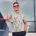 thumbnail image 6 of Balery Fun Animal with Unicorn Printed Men’s Short Sleeve Polo Shirt, Midweight Men's Shirt,Golf Polo shirts -X-Large, 6 of 8