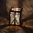 thumbnail image 4 of Halloween Skull Rib Shadow Lamp, Wooden Halloween Rib Shadow Light, Candlestick Holder, Halloween Gothic Decor, 3d Creative Skull Rib Shadow Lamp Home, 4 of 5