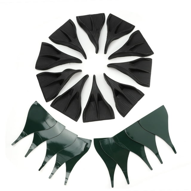 Aileron de Spoiler, 10pcs Fibre de Carbone Style Toit de Voiture Accessoires Décoratifs Toit Aile Design Révolutionnaire