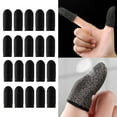 thumbnail image 4 of 20Pcs Gaming Finger Sleeves Gamer Thumb Protector Sweatproof for Mobile Game Black, 4 of 8