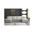 thumbnail image 7 of Meridian Furniture Plush Standard Cream Velvet Modular Sectional, 7 of 7