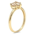 thumbnail image 3 of 1.25 ct Heart Cut Simulated Champagne Diamond Solitaire 14K Yellow Gold Womens Engagement Ring, 3 of 4