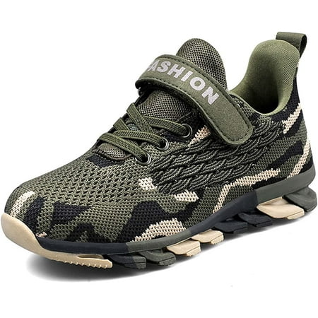 Kids Sneakers for Boys Running Shoes Lightweight Breathable Walking Shoes