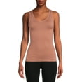 thumbnail image 2 of Real Comfort Women's Lucy Seamless Basic Shaping Tank Top, 2-Pack, 2 of 5