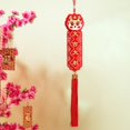 thumbnail image 6 of Tachiuwa Chinese New Year Hanging Decorations Dragon Lion Hanging Pendant Hanging Feng Shui Spring Festival Tassel Pendants for Window B, 6 of 10