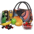 thumbnail image 3 of Fotbe Abstract Pattern Penguin Bolsa Térmica Portátil con Estampado, Bolsa de Entrega de Alimentos Aislada, Bolsa Reutilizable de Gran Capacidad para Comidas y Supermercado, 3 of 6