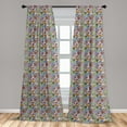 thumbnail image 5 of Ambesonne Art Curtains, Hip-Hop Graffiti Love, Pair of 28"x95", Multicolor, 5 of 5