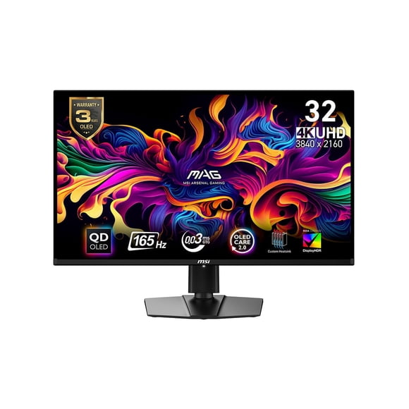 MSI 32 Pouces 165 Hz OLED UHD Moniteur de Jeu MAG 321UP QD-OLED