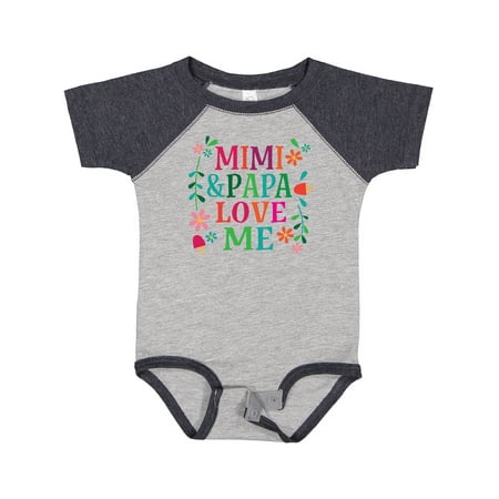 

Inktastic Mimi and Papa Love Me Gift Baby Girl Bodysuit