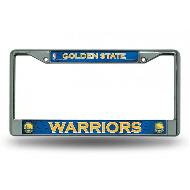 Cadre de Plaque d'Immatriculation Chromée Golden State Warriors