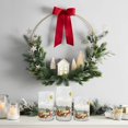 thumbnail image 5 of Eldnacele Vela sin llama de cristal de Papá Noel con temporizador remoto, velas LED parpadeantes con pilas, paquete de 3 velas navideñas con luz blanca cálida, juego de 3 (D3 x H 4 5 6) - Trineo de Pa, 5 of 5