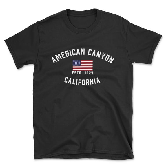 American Canyon California Patriot Men's Cotton T-Shirt