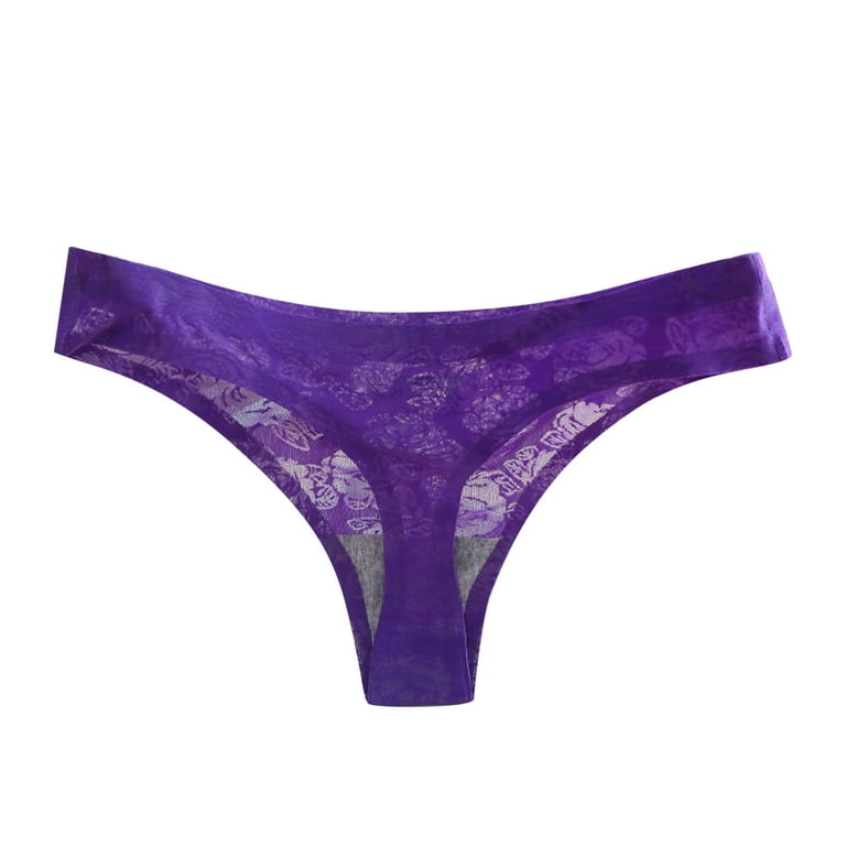 CLZOUD Womens Underwear Purple Cotton Womens Cotton Underwear Soft
