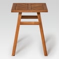 thumbnail image 3 of Outdoor Patio Wood Side Table - Brown, 3 of 6