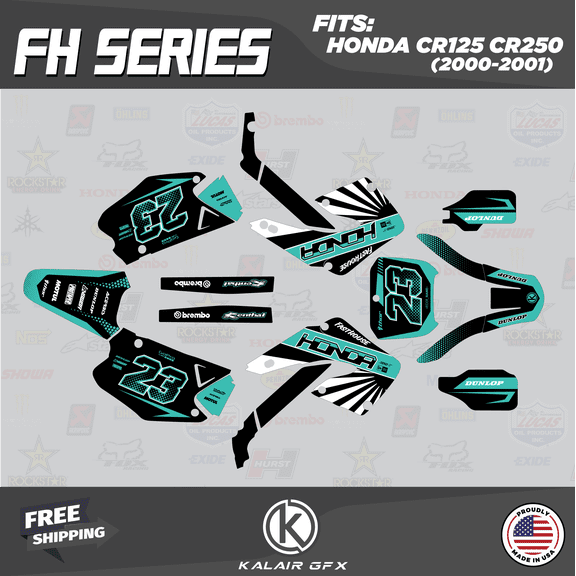 Kalair GFX Graphics Kit for Honda CR250 (2000-2001) Fh Series