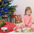 thumbnail image 3 of Tree Base Print Dwarf Christmas Skirt 35In Decor Holiday Mat Christmas Tree Skirt Christmas Tree Decorations, 3 of 6