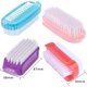 thumbnail image 2 of 4 Pcs Nail Clean Brush，Plastic Handle Nail Finger Tip Scrubbing Brushes Double Sided & Vertical Cleaning Scrubbing Brush for Toes Nails Hands Garden, Home & Salon Use(B), 2 of 5