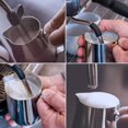 thumbnail image 4 of Stainless Steel Milk Frothing Pitcher Cappuccino Pitcher Pouring Jug Espresso Cup Creamer Cup for Latte Art, 12 Ounce (350 ML),Silver Pen, 4 of 7