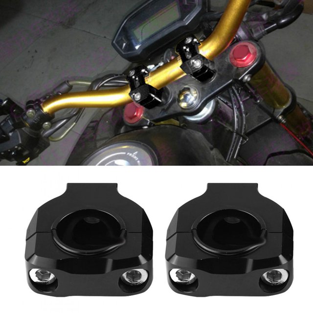 Handlebar Riser, Aluminum Alloy Universal Motorcycle Handlebar Mount Clamp Lifter Bar Riser 28mm