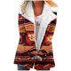 thumbnail image 2 of Puntoco Abrigo Mujer Halloween Impreso Moda Manga Larga Bolsillo Compuesto Felpa Botón Abrigo Manga Larga Sin Sombrero Casual Abrigo/Chaqueta Liquidación Puntoco Puntoco-1, 2 of 5
