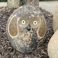 thumbnail image 3 of Stone Age Creations Natural Stone 12"H Boulder Dog, 3 of 7