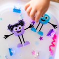 thumbnail image 2 of Glo Pals Jouet de Bain Activé par l'Eau avec 6 Cubes Réutilisables Lumineux pour Jeu Sensoriel, 2 of 9