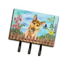 German Shepherd 2 Spring Leash or Key Holder