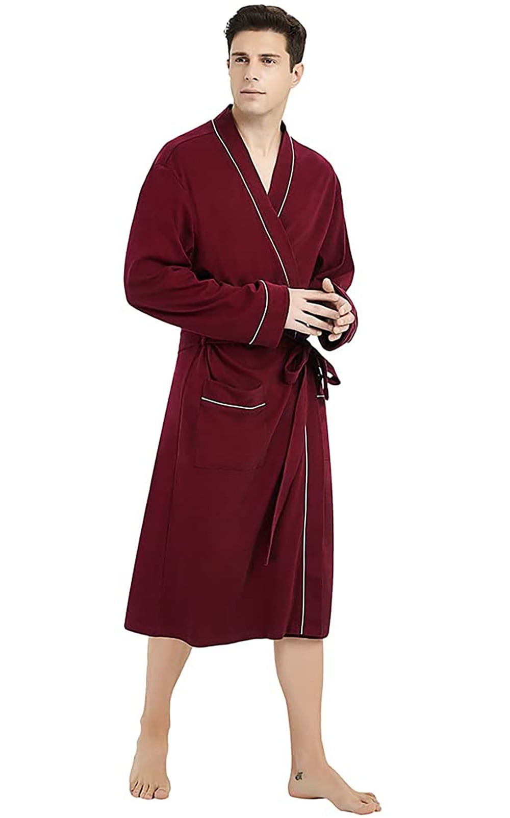 Piccadilly Burgundy Long Dressing Gown - Fable and Eve