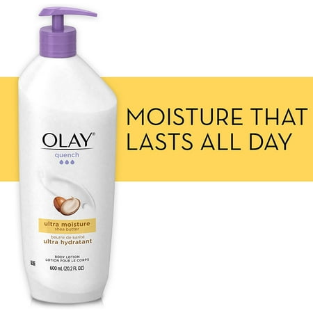 Olay Quench Body Lotion Ultra Moisture with Shea Butter and Vitamins E and B3, 20.2 oz (Pack of 2)