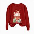 thumbnail image 5 of Towmus Christmas Sweatshirt for Women Crewneck Sweatshirt Funny Graphic Print Casual Long Sleeve Fall Pullover, 5 of 7
