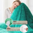 thumbnail image 5 of PMONPA Heated Blanket for Adult, Soft Faux Fur & Sherpa Electric Blanket, Fast-Heating with 10 Heating Levels & 5 Options Auto off, 51"x 61", New Green, 5 of 8
